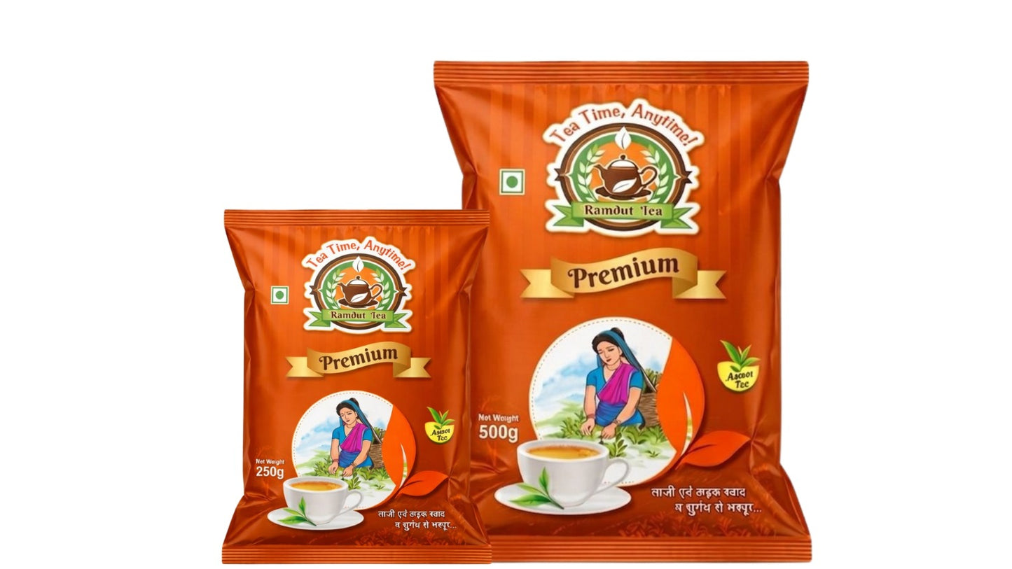 Ramdut Assam Blend Black Tea | 250g, 500g & 1kg Pack Sizes | Strong Taste | Rich Aroma | Fresh Tea