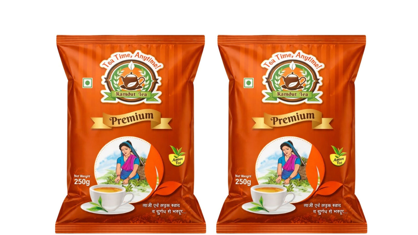 Ramdut Tea Assam Loose Leaf Blend | Chai Patti | Assam Leaves | Smooth Aroma | Balanced Taste | Daily Use | Fresh Brew