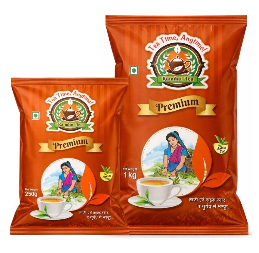 Ramdut Assam Blend Black Tea | 250g, 500g & 1kg Pack Sizes | Strong Taste | Rich Aroma | Fresh Tea