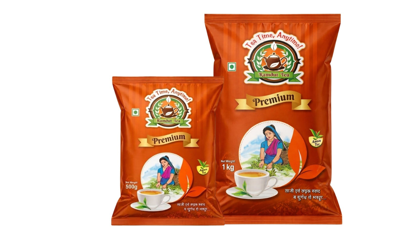 Ramdut Assam Blend Black Tea | 250g, 500g & 1kg Pack Sizes | Strong Taste | Rich Aroma | Fresh Tea