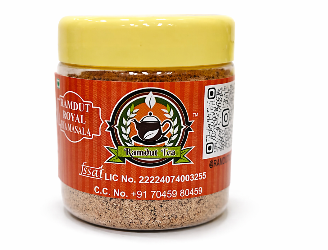 Ramdut Tea Royal Tea Masala | Authentic Masala Blend | Rich Chai Taste | Warm Aroma | Natural Spices | Smooth Daily Brew