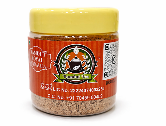 Ramdut Tea Royal Tea Masala | Authentic Masala Blend | Rich Chai Taste | Warm Aroma | Natural Spices | Smooth Daily Brew