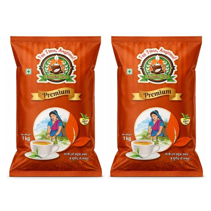 Ramdut Tea Assam Loose Leaf Blend | Chai Patti | Assam Leaves | Smooth Aroma | Balanced Taste | Daily Use | Fresh Brew